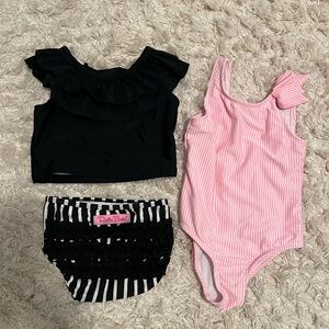 Two Toddler Girl Swimsuits